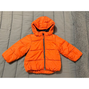 H&M | Orange Puffer Jacket | 9-12 Months